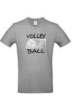T-Shirt Volleyball Victory hellgrau/schwarz/weiß