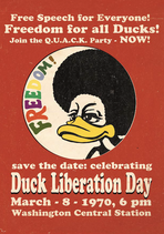 Postkarte "Duck Liberation Day"