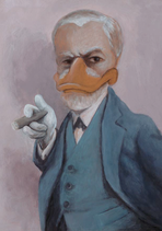 Postkarte "Der Psychoanalytiker Dr. Entmund Freud"
