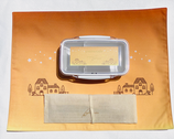 ３点セット　お弁当箱　カラトリー(竹製)　ランチョンマット