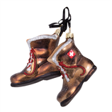 Glasornament Wanderstiefel