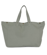 SAC CABAS SHOPPING EN COTON COULEUR GREEN CLAY
