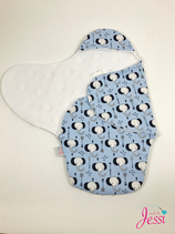 Decken fir an de Maxi Cosi (blo Elefanten)