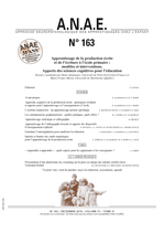 ANAE N°163 - Apprentissage de l'écriture : apports des sciences cognitives