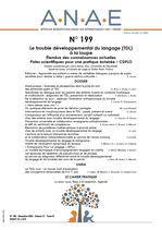 ANAE N° 199 - Le TDL à la loupe - Pistes scientifiques pour une pratique éclairée