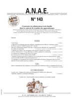 ANAE N° 143 - Construire la collaboration école-famille dans le contexte de troubles des apprentissages