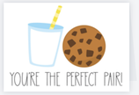 Perfect Pair; Milk & Cookies, Greeting Card