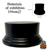 Round wooden base 100x50mm