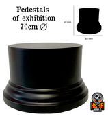 Round wooden base R70x50mm