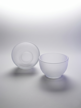 Teeschale 'gefrostetes Glas'