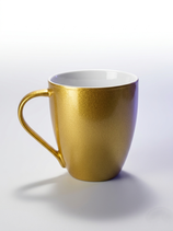 Jumbo-Tasse 'Metalico' gold