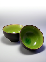 Matcha-Schale 'schwarz-grün'