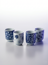 Japan-Teebecher 4er Set in Geschenkbox