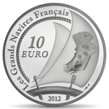 10 euros argent L'Hermione 2012