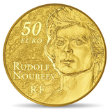 50 euros Rudolf Noureev La danse 2013 en or 1/4 oz