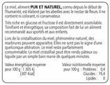 Contre-étiquettes miel - 100 étiquettes