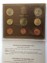 Euro Kursmünzensatz 1 Cent - 2 Euro Papst Benedikt XVI Vatikan 2011