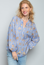 emily Bluse Palmenprint