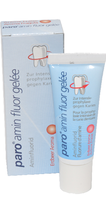 #2677 paro® amin fluor gelée – fraise, avec fluorure d'amine, 12500 ppm F, 5 tubes à 25 g