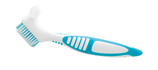#920 paro® clinic denture brush – Prothesenzahnbürste mit Doppel-Bürstenkopf, 9 Blister à 1 Stk.