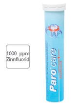 #2682 paro® care – Zinnfluorid-Brausetabletten, 1000 ppm F, antibakteriell,  12 Pack à 20 Tabletten