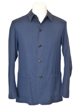 Private White VC linnen overshirt, jasje, blauw, Mt. M