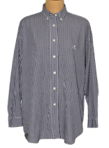 SAND oversized blouse, geruit, paars/wit, Mt. M