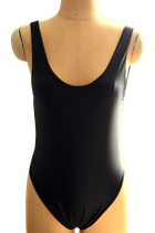 LA SISTERS satin badpak, bathing suit, zwart, Mt. M