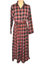 JS Millenium geruit jurkje, blouse jurk, maxijurk, Mt. M