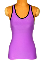 Nike Dri-Fit topje, BH, lila/roze, Mt. XS