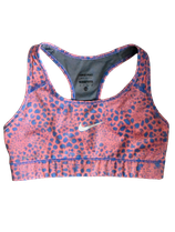 Nike pro sport BH, top, roze/blauw, Mt. XS