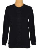 BERNA  sweater, lace, zwart, Mt. S