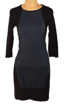 CAROLINE BISS jurkje, zwart/grijs, Mt. 36