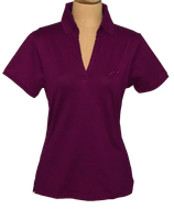 Pin High golf dames polo, bordeaux/paars, Mt. XS