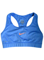 Nike Pro sport BH, top, hemels blauw, Mt. XS