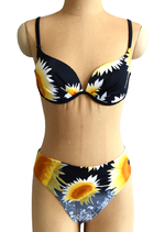 ARIELLA bikini, XANTE, zwart/oranje/geel, Mt. 38 D