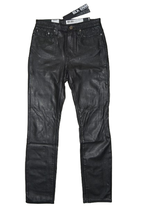 BLK DNM faux leather, wax broek, W26