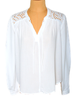 Suncoo Paris blouse-top,  wit, Mt. XS