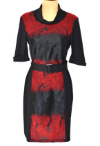MARIE MERO jurkje,  zwart/rood, Mt. 38