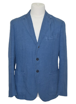 The Gigi linnen kostuum, pak, suit, blauw, Mt. 50 / M