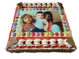 Torte eckig 24 cm mit Foto für 8-10 Personen