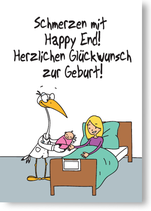 Schmerzen mit Happy End! Herzlichen Glückwunsch zur Geburt!