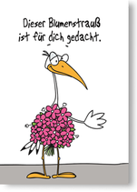 Dieser Blumenstrauß ist für dich gedacht.