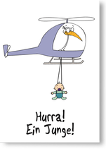 Hurra! Ein Junge!
