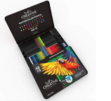INDRA CREATIVE Lapices de Colores Watercolor 48+5 (Lata)