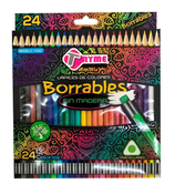 TRYME Lapices de Colores Borrables Sin Madera 24 (1450)