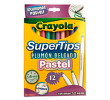 CRAYOLA Plumones Supertips 12 (Pastel)