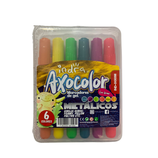 INDRA Axocolor marcadores con aroma 6 pzas metálicos (0088M)