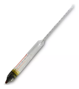 Brixómetro con escala de 60-70º Brix, division 1/10 o sea cada marca equivale a 0,1º Brix, modelo de precision (con termómetro integrado) Marca ROBSAN 220276T $464 IVA Incluido