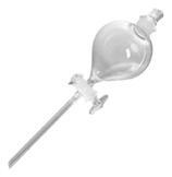 EMBUDO DE SEPARACION TIPO GLOBO CON TAPÓN Y LLAVE DE VIDRIO DE 250 ML. Marca KIMAX® 29043-250 $2,615.63 IVA Incluido